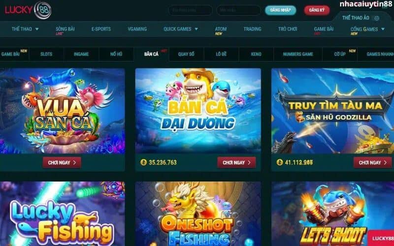 Kho game bắn cá Lucky88