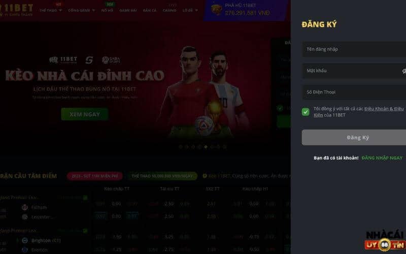 Cách đăng ký 11bet