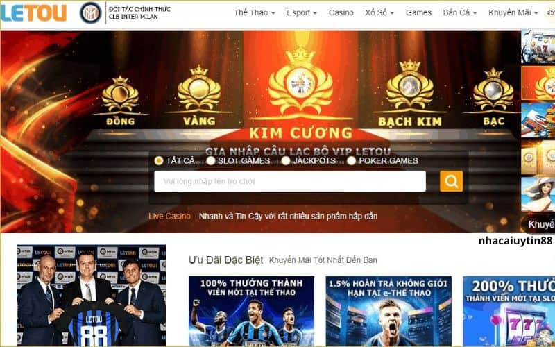 Cổng game Casino Letou