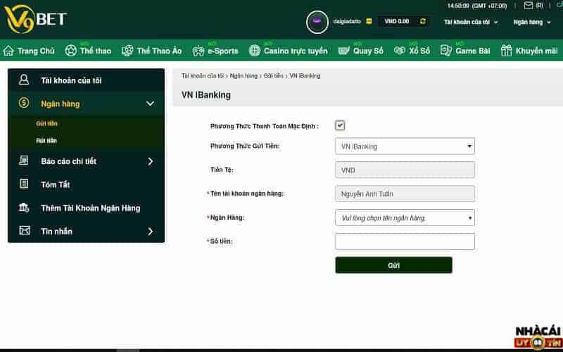 Cách rút tiền V9Bet