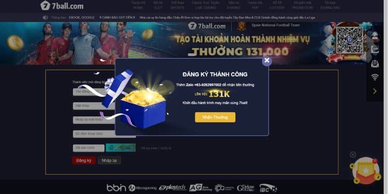 Cổng game Nhà cái 7Ball