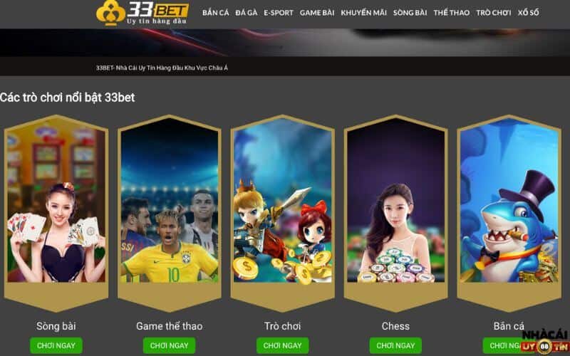 Cổng game 33bet